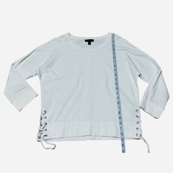 J.Crew ecru cotton sweater • women’s size S • 100% breathable cotton knit • - Picture 8 of 9